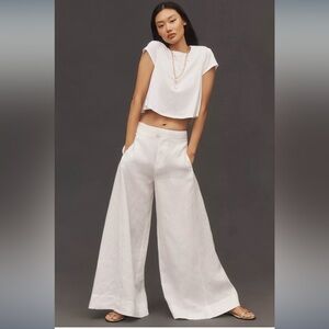 Anthropologie Maeve Crop Swing Tee *ISO Pants On Model